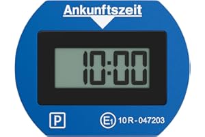 Needit Electronic Parking Disc Park Lite I Automatic Parking Disc Electric with Approval from the Federal Motor Transport Office I Digital Parking Meter with 2 Displays & Many Functions