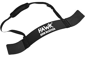 Hawk Sports Arm Blaster for Biceps & Triceps Dumbbells & Barbells Curls Muscle Builder Bicep Isolator for Bodybuilding & Weight Lifting Support for Strength & Muscle Gains (Black)