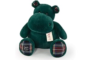 Histoire d'ours - Peluche Ippopotamo - HIPPO - Verde abete - 40 cm - Grande peluche morbido e carino per i Calini - Idea regalo di nascita e compleanno per bambini - HIPPO - HO3201