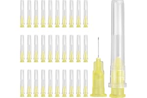 QUARKZMAN 100 stycken trubbiga kanyler dispenseringsnålar 30 gauge doseringsnålar 8 mm luer lock rostfritt stål spetsar nålar