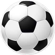 Dekora, Topper per torte calcio, decorazione per torta di compleanno, calcio e sport, 7 figure, 2 porte e 1 pallone