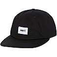 OBEY, Bold label organic 6 panel str, Black - TU