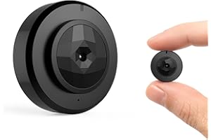 RASTLY Cámara Espía Mini + Micro SD 32GB WiFi Full HD 1080P con Visión Nocturna Infrarroja – Grabación en Bucle, Detección de Movimiento, Batería Recargable, Imán Incorporado