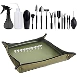 Secwell 25 Pezzi Mini Set di Attrezzi da Giardino Kit Strumenti Giardinaggio per Bonsai Piante Grasse Piante in Vaso