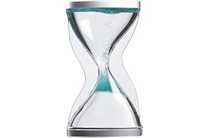 PIZZACRAFT Clessidra a Sabbia 10 Minuti con Effetto Anti-Gravità – Timer Sensoriale Premium, Sabbia Mobile per Decorazione Vintage da Scrivania, Aiuto Concentrazione per Adulti e Bambini(Green)