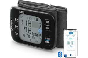 OMRON RS7 Intelli IT tensiomètre au poignet avec connexion Bluetooth, compatible avec smartphones, validé cliniquement, portable, mémoire 2 utilisateur x 100 mesures