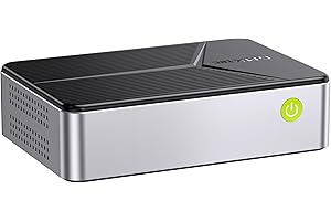 GMKtec Mini PC NAS, G9 Intel N150 Dual Boot Linux+OS Desktop Computer 12GB DDR5 64GB EMMC + 1TB M.2 SSD, 4 Ranuras M.2 NVMe, Nic Dual 2.5GbE, USB-C/USB 3.2 10Gbps, Almacenamiento Conectado a Red