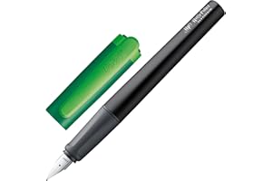 ‎LAMY Lamy nexx Harry Potter Slytherin Füller – Special Edition Füllhalter mit Gravur des Hauses - Stahlfeder in Strichbreite A – leichtes Aluminiumgehäuse – inkl. Tintenpatrone T10 blau – Rechtshänder