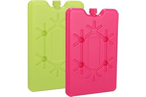 YUNHENTONG Ghiaccioli per Borsa Frigo, 2 Pezzi Mattonelle Ghiaccio Riutilizzabili, Siberini per Borsa Termica Piccoli, 200 ml Tavolette Ghiaccio per Borse Frigo