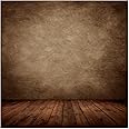 WOLADA 8x8ft Abstract Brown Wood Backdrops for Photography Retro Dark Wooden Floor Wall Vintage Photo Backdrop Photographer Pictures Video Background Studio Props 10702