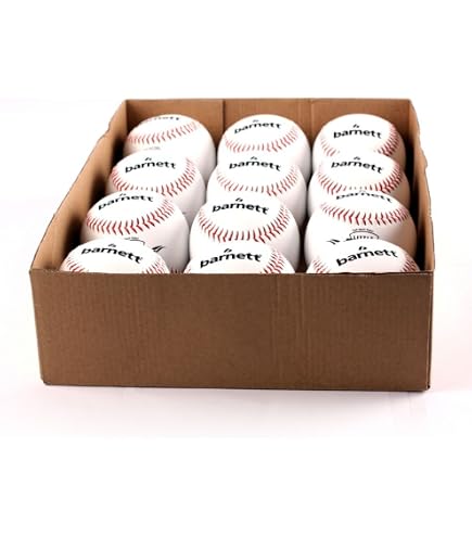 Lot Balles Baseball 6 Balles De Baseball TOATELU 22.9cm - Cousues Main - Pour Adultes Et Adolescents Normes Professionnelles