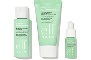 e.l.f. SKIN Blemish Breakthrough Blemish Control Basics Kit, Akne-Pflege-Routine In Reisegröße, Reiniger, Serum & Feuchtigkeitscreme, Vegan & Tierversuchsfrei