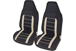 AUTOYOUTH Housses de Siège de Voiture Avant Universelles, Ensemble de Housses Siège Auto Universel, Accessoire Voiture Tuning, Beige