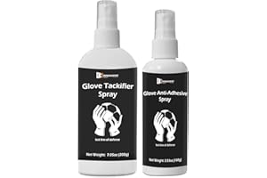 INNOVAYOU Glove Tackifier Spray Set, Glove Tackifier Spray 200g and Glove Anti-Adhesive Spray 100g, Increased Holding Power and Stickiness, Grip Training for Beginner Goal Keeper