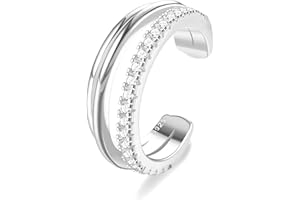ORAZIO 925 Sterling Silber Ohr Manschette Ohrringe CZ Non-Piercing Fake Helix Knorpel Manschette Ohrringe Conch Manschetten Ohrringe für Frauen