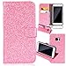 Produktbild Samsung Galaxy S7 Hülle,Samsung Galaxy S7 Brieftasche Ledertasche Handy Hülle,Niedliche Vintage Slim dünn 3D Glitzer Bling Sparkle PU Lederhülle Kreative Persönlichkeit Design Muster Flip Schale Tasche Folio Wallet Bookstyle Klapphülle Case Cover für Samsung Galaxy S7,Magnetverschluss Leder Cover Case Hülle mit Ständer Etui Karten Slot Schutzhülle für Samsung Galaxy S7 5.1 Zoll Screen,Rosa