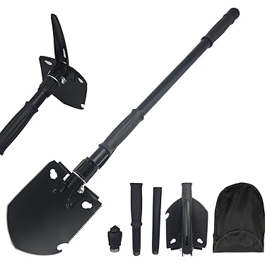 MTDASB Kit De 3 Pelles De Plage Métal Robuste Avec Poignées Bois – Idéal Enfants Et Adultes Pour Creuser, Jardinage Et Neige
