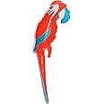 Sparkles Partyware Inflatable Parrot - 19"/48cm Tall Red Inflatable Parrot - Hawaii Beach Themed Party Decoration, Fun Present, Photobooth Accessory