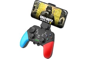Joso Wireless Mobile Gaming Controller für iOS, Android, iPad, Tablet, PC, Telefon-Controller für iPhone 14/13/12/11, Galaxy S22/21, Android Handys, COD Mobile, Genshin Immpact, Cloud Gaming