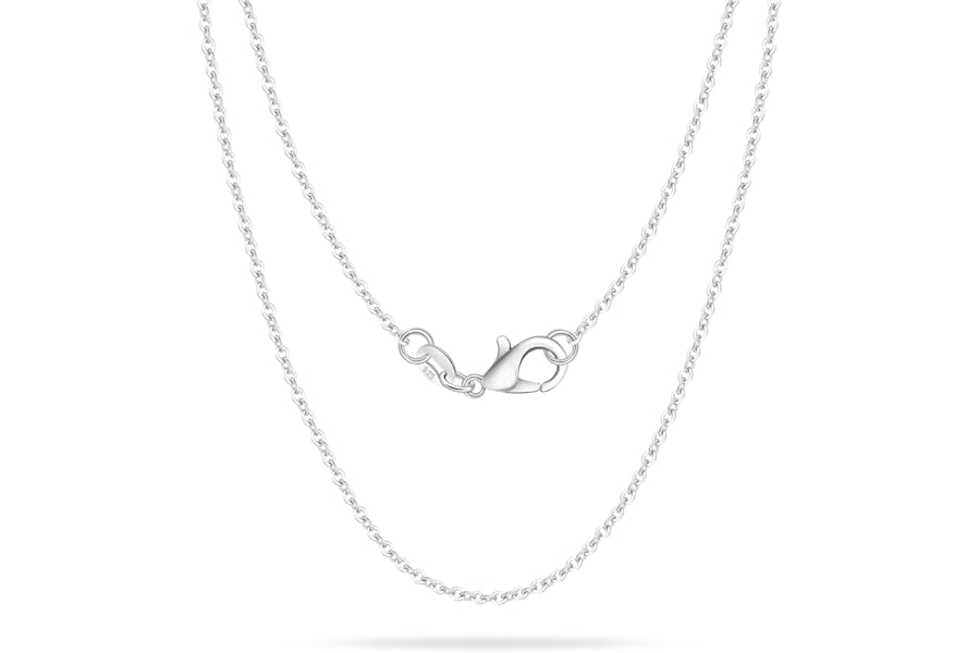 Tibond Women's S925 Silver 16' 18' 20' 22' 24' 26' 28' Inch Thick Necklace Snake Chain Necklace Suitable for Layering or Replacement