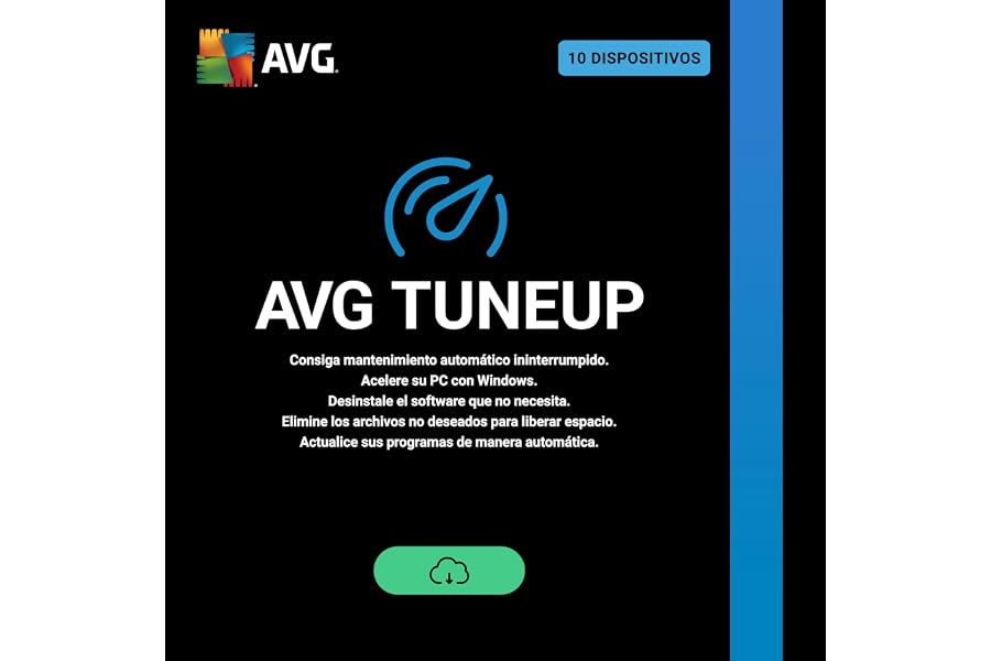 AVG TuneUp 2026 | 10 Dispositivos | 1 Año | Descarga digital