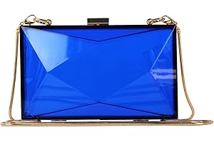 EVEOUT Mujeres Acrílico Moda Transparente Embragues de la Noche Caja Transparente Bolso de la Jalea de la Cruz del Cuerpo del Bolso del Monedero de Las Señoras Regalo