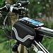 Produktbild Lmeno Wasserdicht Fahrrad Tasche Radfahren Rahmentasche Triangl Cube Bag Steuerrohr Beutel-Kasten Oberrohr Bike Telefonbeutel-Halter Fahrrad Frontseiten-Schlauch Doppel Pannier Saddle Bag Pouch für iPhone 6 5s / 5c / 5 iphone 4/4 und andere Handy bis zu 5,5 Zoll