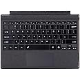 Surface Pro 7+ Type Cover, Ultra-Slim Bluetooth Keyboard Compatible for Microsoft Surface Pro 3/4/5/6/7, Backlit QWERTY English (Black)