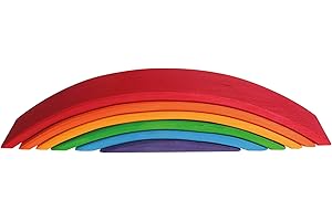 GRIMM'S SPIEL UND HOLZ DESIGN Grimms Spiel und Holz Design Regenbogen Brücke-bunt (ohne Fahrzeuge)