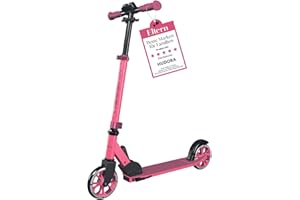 ‎HUDORA HUDORA Scooter Up 145 Junior - Hochwertiger & sicherer Kinder Roller ab 3 Jahre - Zusammenklappbarer City Roller mit 145 mm Rollen - Höhenjustierbarer Scooter für Jungen & Mädchen bis 60 kg