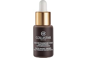 Collistar Gocce Magiche Viso, Autoabbronzante Concentrato Meno di 1 h, Siero Viso Illuminante, Abbronzatura Intensa Naturale,