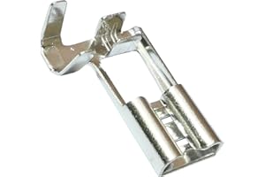 Aerzetix: 10 x Kabelschuh weiblich Flache 6.3 mm 0,8 mm 1.5... 2,5 mm2