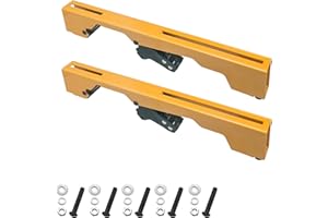 SANBAIYI Miter Saw Mounting Brackets N087371 DW7231 use for Dewalt's DW723, DWX723, DWX724, and DWX725 DWX725B Heavy Duty Miter Saw. (2 Pack) Yellow, Large