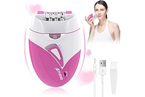 BUBBACARE Facial Epilator for Women, Rechargeable Facial Hair Removal & Body Hair Removal, Electric Lady Face Shaver Hair Removal Device Bikini Trimmer for Arm Leg Underarm