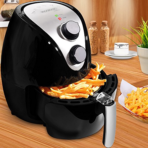 Heißluftfritteuse Friteuse Fritteuse inkl. Gratis Rezeptheft 1500W 3,6 Liter 9-in-1 - 6