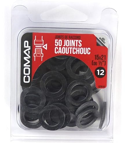 10 Joints Plat GPL 23x16.5x2.5 Mm - Pour Écrou 3/4" Gaz