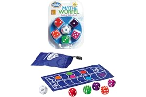 ThinkFun - 76316 Mathe Würfel Junior - Grundrechenarten spielerisch Vertiefen, lernen ohne es zu merken. Ein Würfelspiel für Kinder ab 6 Jahren