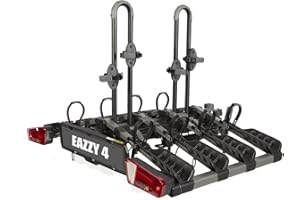 BUZZ RACK Buzzrack - Eazzy 4 - Porte-vélo Pliable sur attelage - 4 vélos