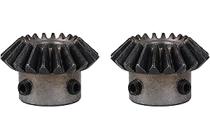 CNBTR 45 Stahl 1,5 Modulus Silber 10mm Lochdurchmesser Kegelrad 20T 2 Stück