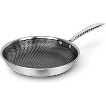 Wok Antiadhésif 24 Cm Avec Poignées Doubles - Acier Inoxydable, Revêtement Antiadhésif | Pour Sauté, Friture, Mijoté | Ustensile Polyvalent Cuisine