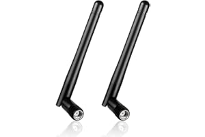 Nelawya Antena WLAN 3 DBI RP-SMA Band de Doble Banda 2.4 GHz 5.8 GHz Antena MIMO para enrutadores WLAN, PC-Desktop, Tarjetas PCI-E, cámara IP de Seguridad, Drones y pS4, Extensor de Rango inalámbrico