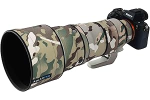 ROLANPRO Copriobiettivo impermeabile mimetico per Sony FE 300 mm F2.8 GM OSS Lens Custodia protettiva antipioggia #4 All Terrain Camouflage