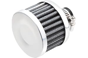 Skyplanet 20mm air filter,Universal fits Most Cars Trucks Motorcycle(Silver)