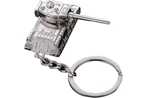 XUEQI Men Tanks Keychains Metal Tank Model Pendent Keyrings Key Chains Rings Holder Car Fans Souvenirs
