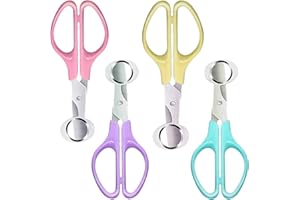 HJYZY 4 colores de acero inoxidable cortador de huevos tijeras de cocina huevo herramienta de corte de huevo de paloma, tijeras de huevo de codorniz, cortadora de huevo