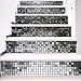 Produktbild Frolahouse 6 STÜCK Mosaik Dekorative Treppen Aufkleber Fliesen Aufkleber Peel & Stick Vinyl Adhesive Fliesen. Backsplash. Treppenhaus-Inneneinrichtung. Möbel Dekor. Einfach zu installieren DIY.