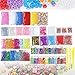 Produktbild AOLVO schlamm Supplies Slime Kit für Mädchen, 60 Stück Günstige schlamm Supplies inklusive Schaumstoff-Bälle, Perlen, Glitzer Töpfe, Tiegel Fruchtscheiben Fischglas, bunt, Zucker Papier für DIY Craft Decor
