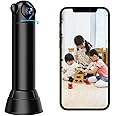 Goshyda Mini WiFi Wireless Camera, 1080P Small Security Camera with 180° Wide Angle Lens, WiFi Surveillance Indoor Home Camera Support Motion Detection, Night Vision