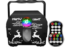 JOIENDY USB DJ Luci Discoteca a Ritmo di Musica con RGB Telecomando con Suono Attivato 60 Modalità per Feste, Bar, Natale