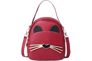 ANPTER Piccola borsa a tracolla per ragazze, mini zaino di paillettes, borse coniglietto carino, borsa a tracolla coniglio per ragazze Toddler bambini (Rosso Borsa a Tracolla per Ragazze)